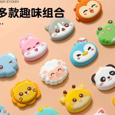 卡通门把手防撞门挡化妆室门防撞器垫门碰可爱免打孔门阻门挡器