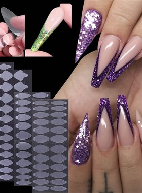 Reusable Soft Silicone Pads Stencil French Forma Sticker