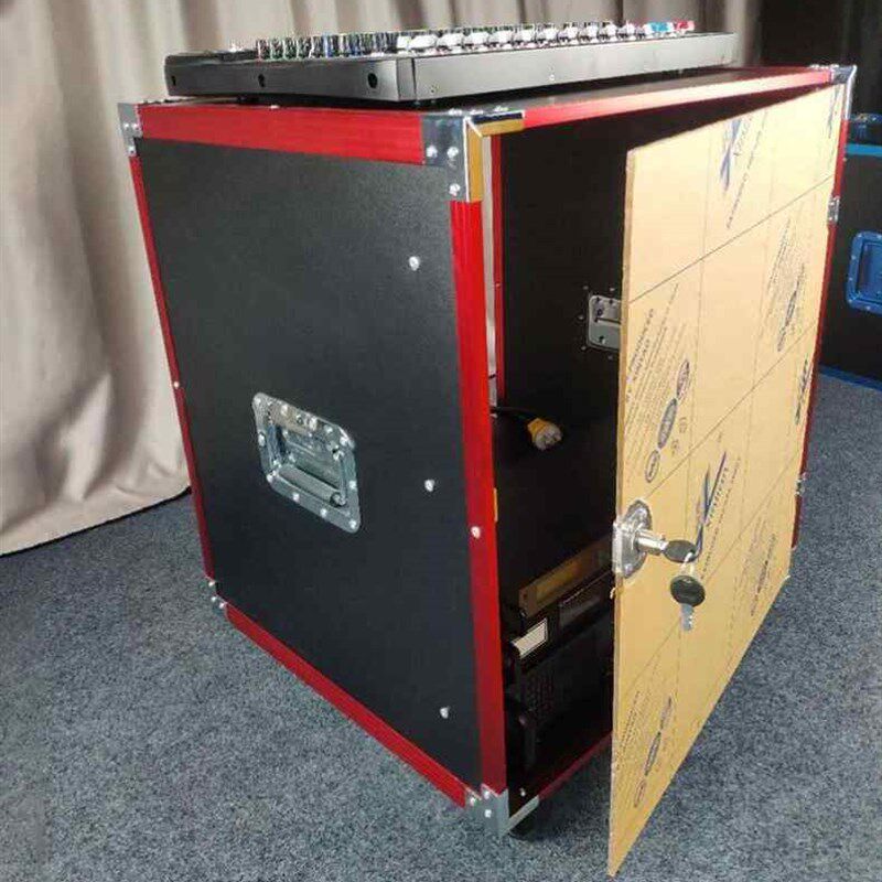 促舞台设备柜功放混音器演出机柜调节音响专业防震机架航空箱滑轮