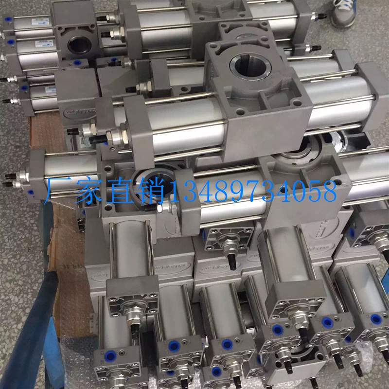 配件QGK型大扭矩旋转摆动翻转齿轮齿条气缸QGK50/63/80/100/125/1