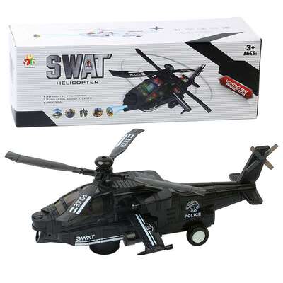 Electric rotating flash universal wheel projection helicopte