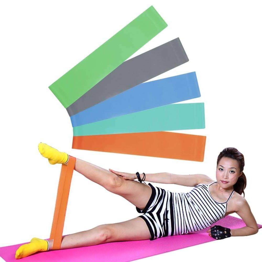 Yoga Fitness Resistance Band Elastic Latex Belt Loop PullSt