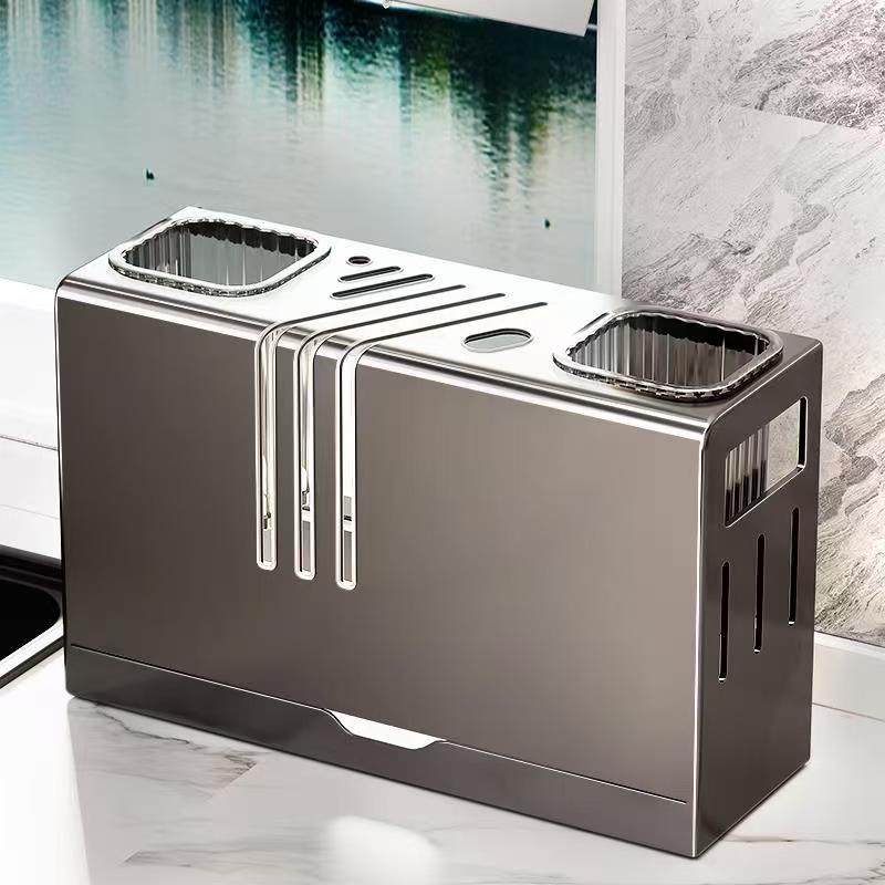 不锈钢厨房刀架置物架2026新款一体筷笼勺子台面多功能刀具收纳架,厨房/烹饪用具,厨房置物架/置物柜/角架,淘宝优惠券,粉丝福利购,淘宝优惠卷