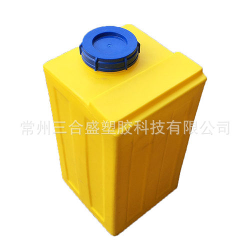 供应80Ll计量搅拌桶120L溶解加药箱 白色方形药剂塑料桶