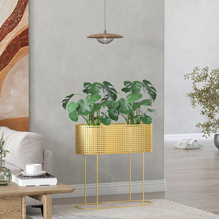 厂家直销北欧客厅落地式 饰花架置物架简约绿萝铁艺花盆架 阳台装