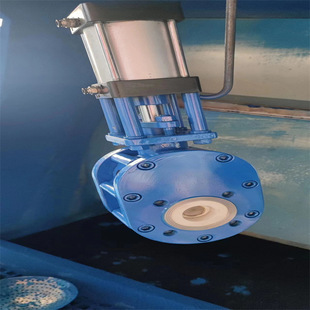 Z644TC DN100气动陶瓷双闸板阀气动输灰出料阀 10C