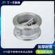 16P双瓣单向逆止阀门3寸DN50 304不锈钢蝶形对夹式 止回阀H76W