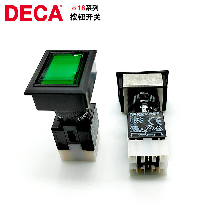 DECA进联ADA16S6-M/AS3按钮开关带LED灯IP65防水焊接安装原装正品