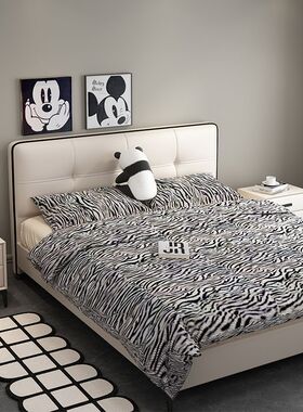 2026超薄床头皮床意式极简主卧床大气现代简约双人床儿童床卧室床