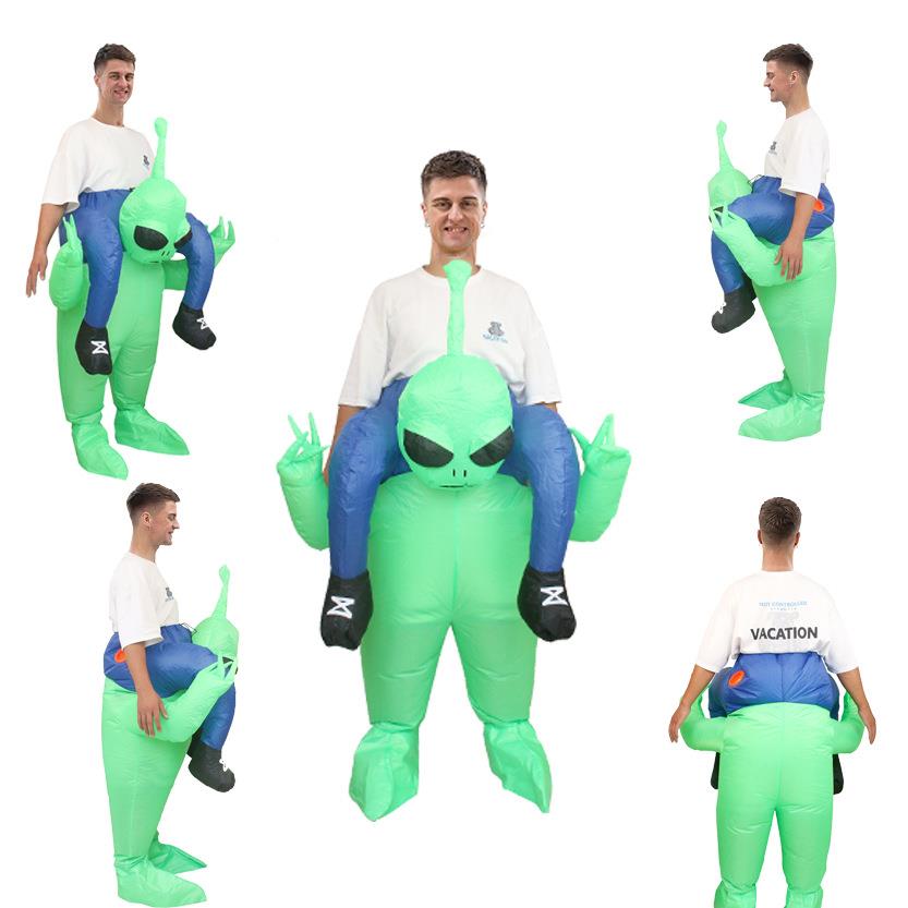 万圣节演玩出服CJV装搞笑卡通外星人骑行人偶充偶服装派对表演服