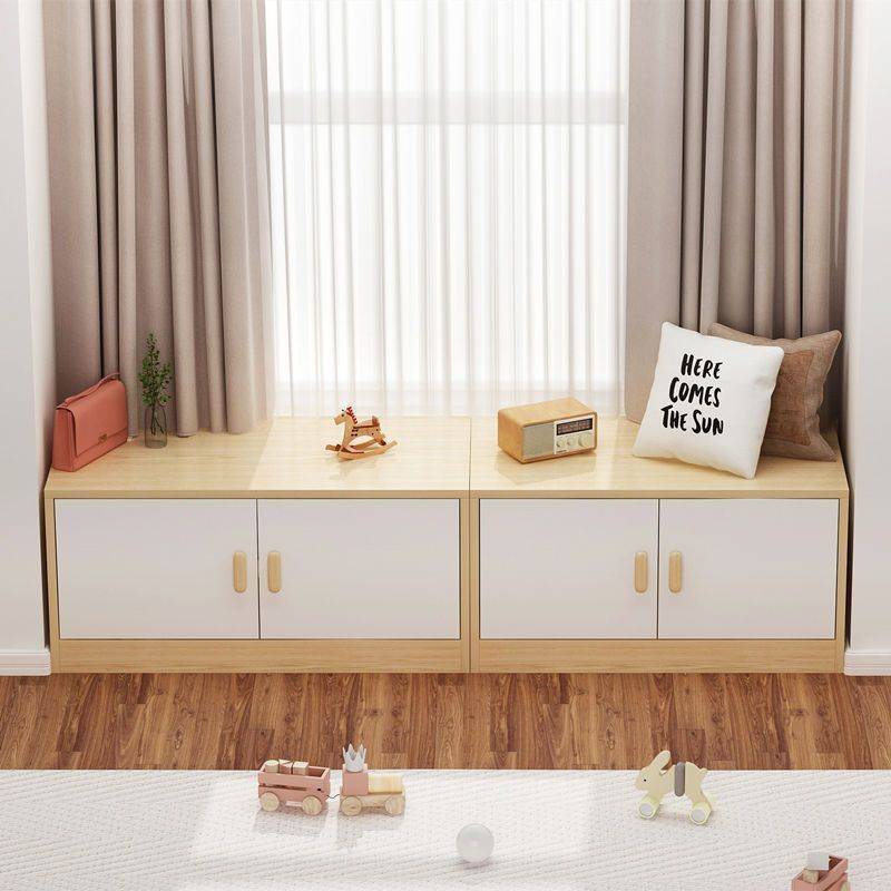 飘窗柜矮柜自由组合可坐收纳柜子阳台储物柜子卧室落地置物柜地柜