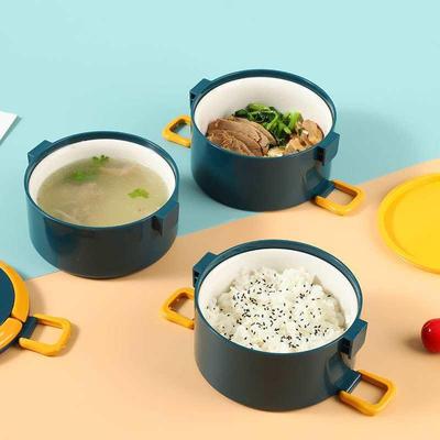 陶瓷饭盒可微波炉加热使用瓷碗上班族带饭便携多层分格保