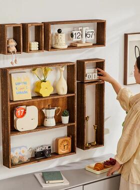 自由组合木壁式书架由自38668组合格子柜吊柜置物架实层架墙壁挂