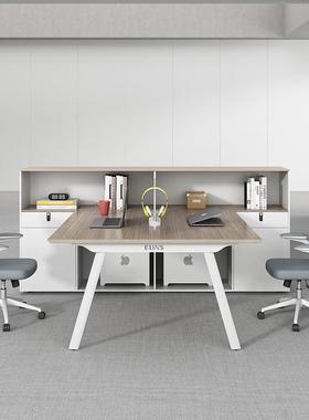 员办公职桌椅合屏风员工位工作桌简子ZG-66071办公室卡座6四4人位