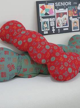 三层纱云朵条抱枕侧leda睡夹腿枕大头长男款靠枕靠女垫生睡觉床上