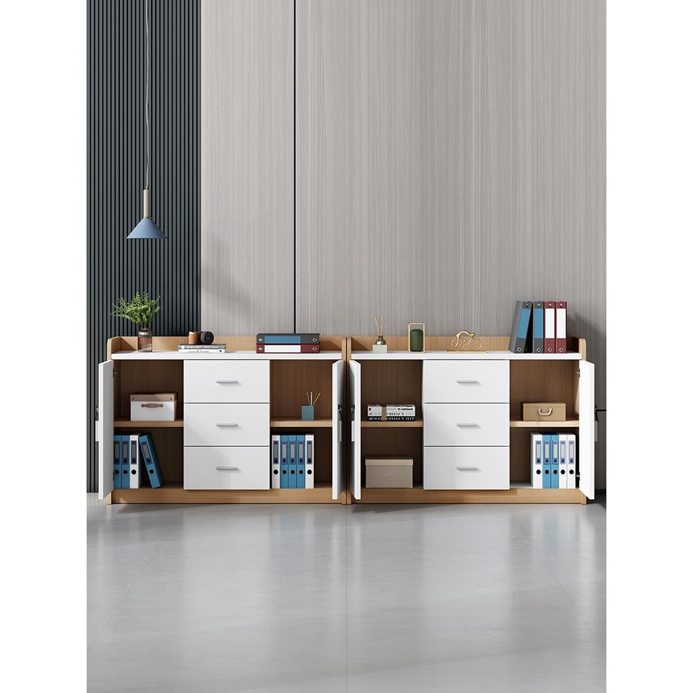 矮柜断议室带茶水柜办公会室办tb-72435公柜子文件柜隔柜锁储物柜