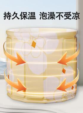 捷折叠成人浴桶泡澡桶大人免便安装家用加厚洗澡桶全双DDP人大身