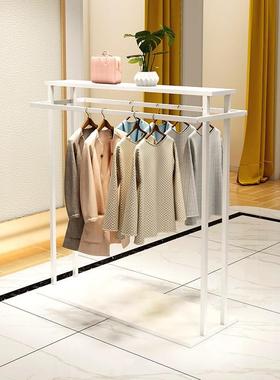 服装店中岛展陈示架落地男间女裤54460子挂衣架商场中双式排童装