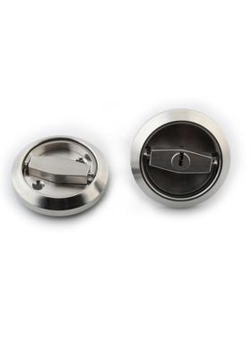 L18091不锈钢隐形门暗藏式门双面拉锁锁通用型房门锁移卧室内门环