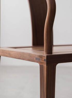 圈椅新中式实木套黑胡桃木师三件官帽椅太茶椅主78283人椅椅茶桌