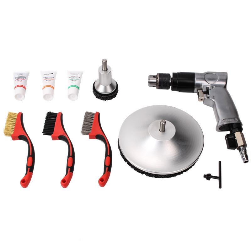 车轮毂轴除锈保养工防具头轮毂锈打磨机YUP法兰盘除锈工具汽汽保