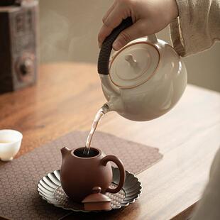 仿古煮茶电陶炉烧水壶花茶果茶泡茶器提梁壶茶炉家用围炉茶具茶壶