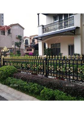 铝艺栏围墙别庭院栏小区学校中护式铝合66880金围墅墙护护栏厂家