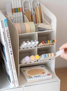 多UWR书功能抽屉书立书桌笔筒阅读架学生书架本书立架分面隔挡板