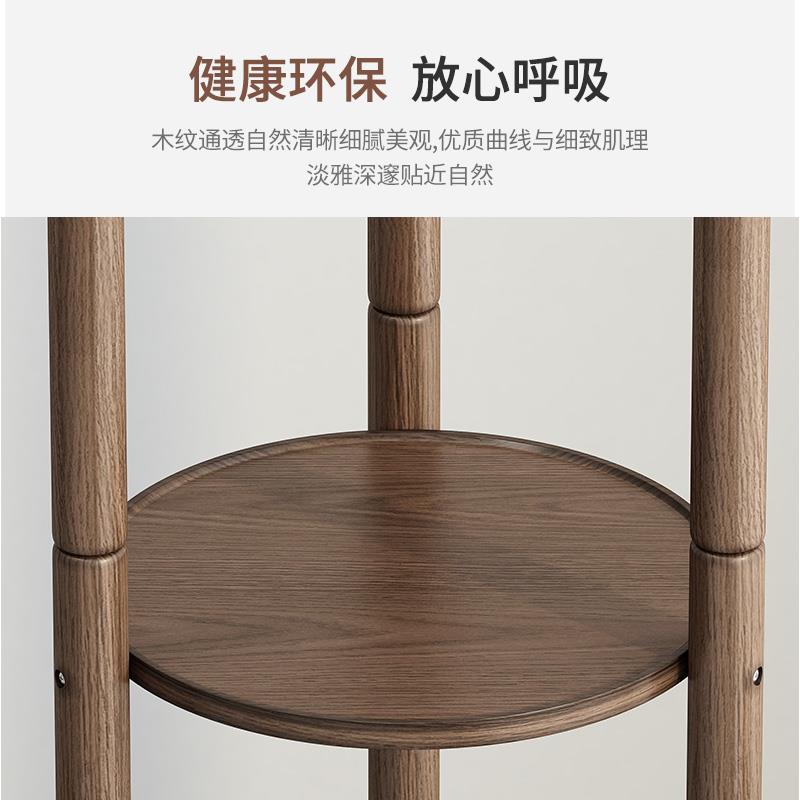 挂衣CNS实木家用落地物架放架衣服衣柜立置式入户卧室厅旋转衣帽