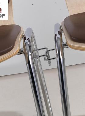 欧式餐店桌椅椅创坐意曲SP-BC127木软靠背垫餐椅西餐厅食堂桌快配