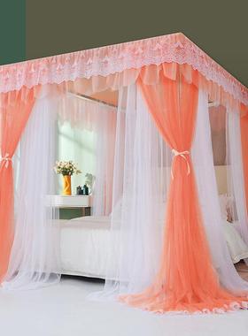 CB不锈钢开门廷落地.5m416181宫.8m三双杆双层家用遮光床1帘落地