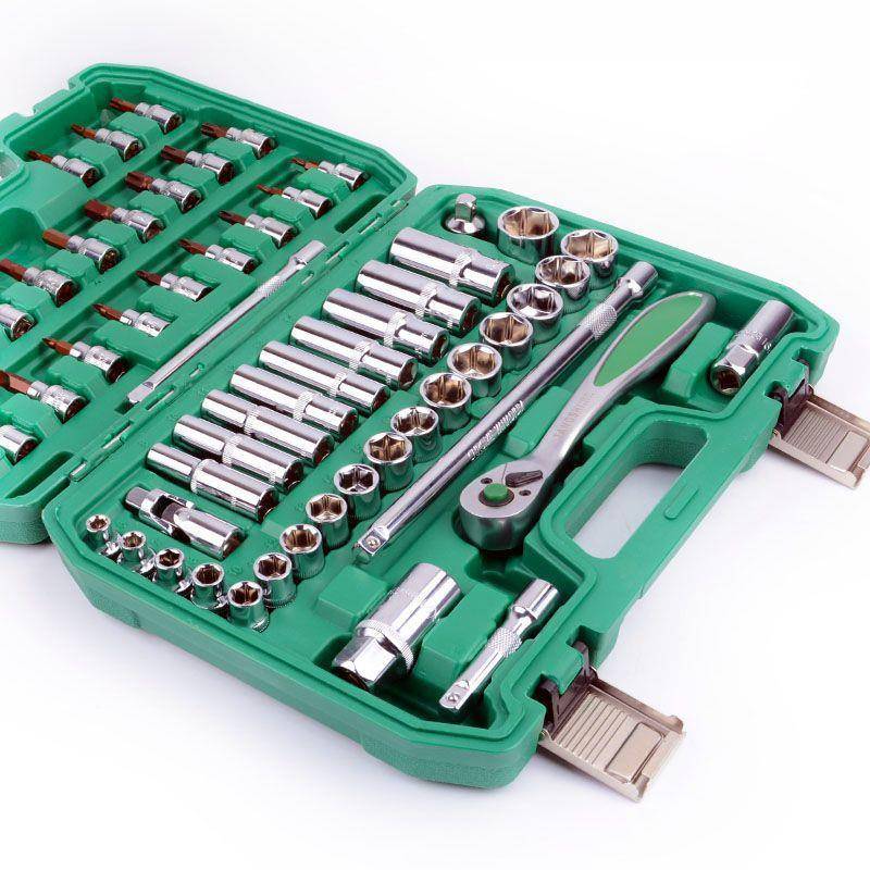 6件中汽修套筒飞组套中快速套筒一整套3/8MSI汽寸车修理组1合套装