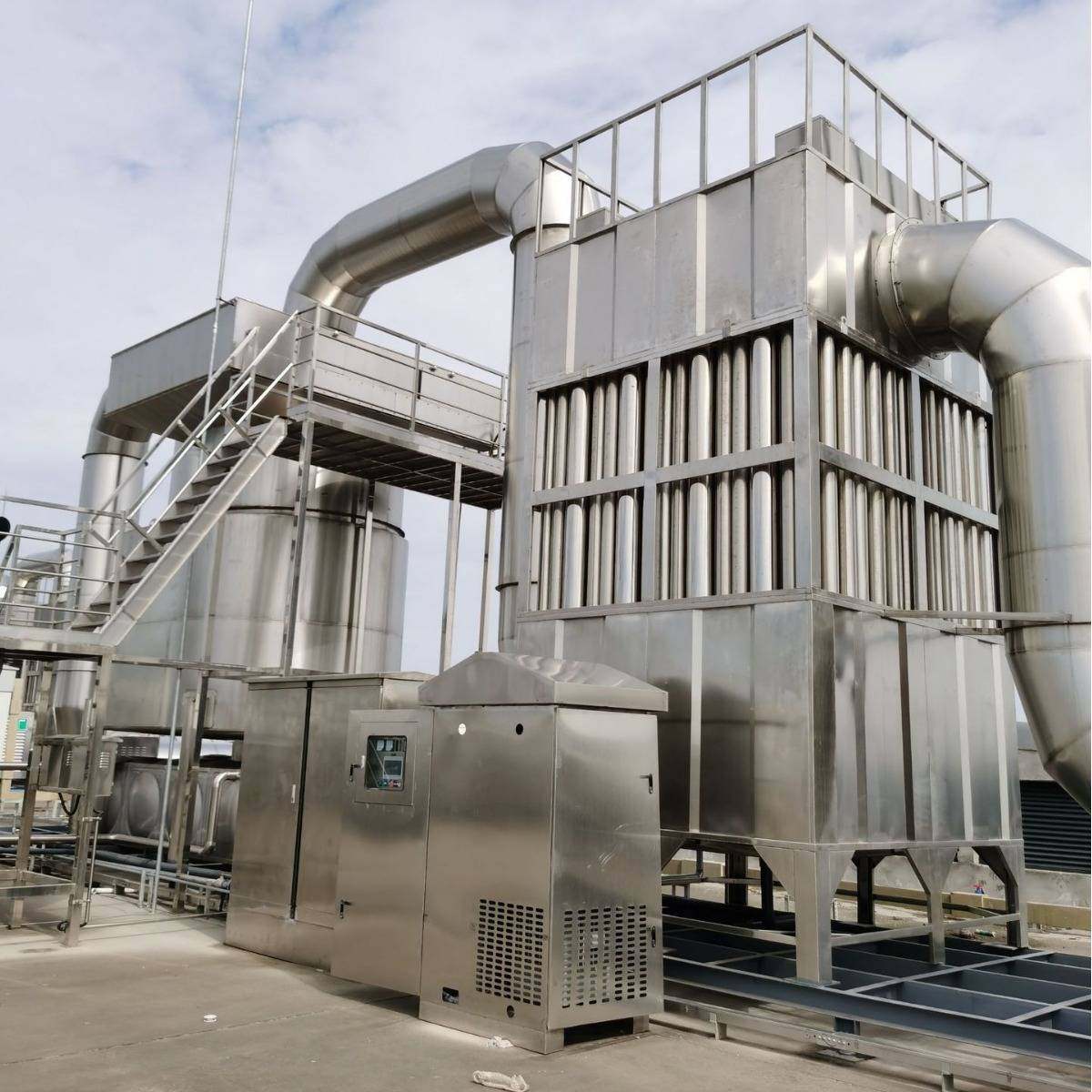 湿式静电黑烟净化设备含尘含硫废气除雾处理成套制作粉尘除尘器