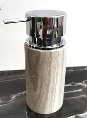 式天酒然大理石洗手液UPU瓶古木纹乳液瓶店沐浴装瓶黑分白欧根洗