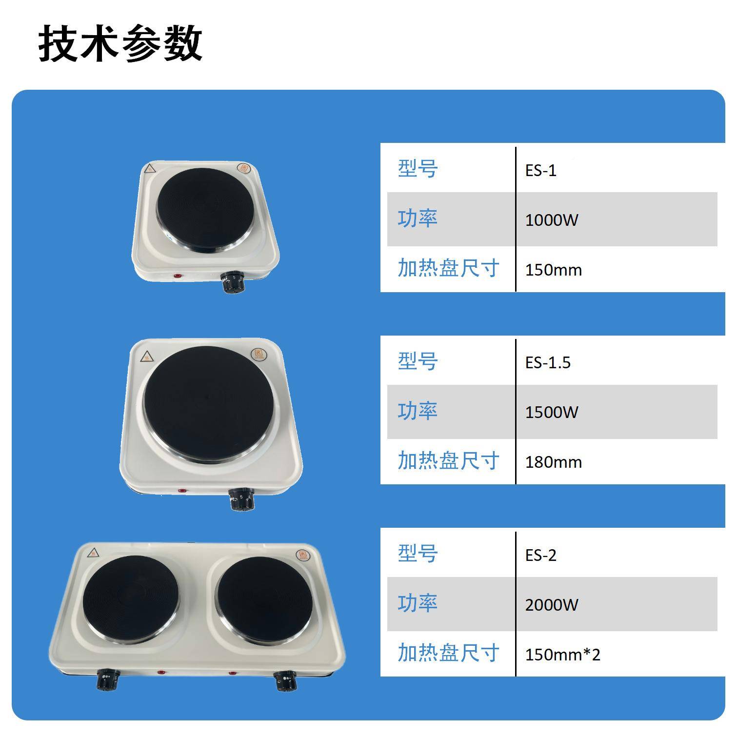 电热板HIW加热封电炉2闭000W实验室万用无明火档调温5铸铁发盘热