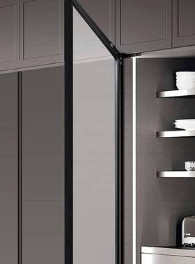 意式阿克德极简铝合金门框重型天地铰链Akrd隐藏式门窗25公斤铰