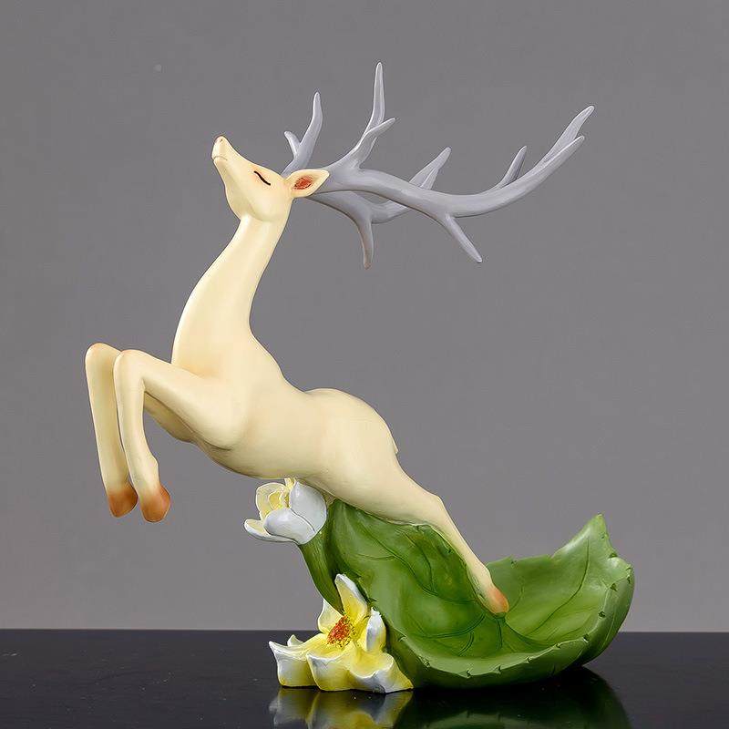 美式麋鹿酒架酒摆柜装饰品无品牌/摆件欧式客餐厅关厅红酒置玄物