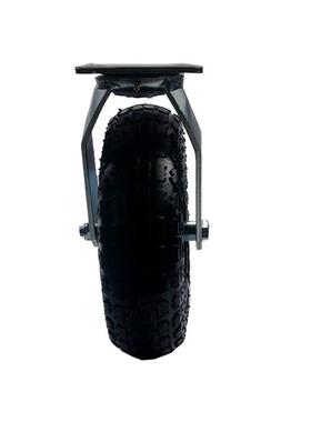 厂家重车型10寸充锈气万橡胶动轮酒WP19141C店行李车轮不钢推脚轮