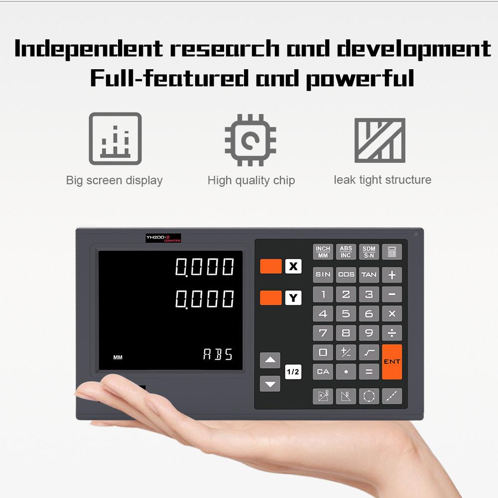 YH2尺00两轴显表白色电子尺显数QJA示器A3K00电子车床铣床龙门铣