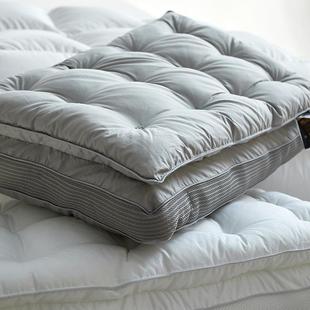 柔VIA赛店丝二一双层枕芯羽绒高端酒枕头超柔软成人合丝高枕家用