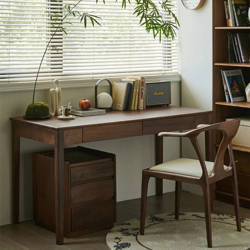 天台悦先北美黑胡桃木大板升降桌面板原木整板茶桌茶台书桌实木板