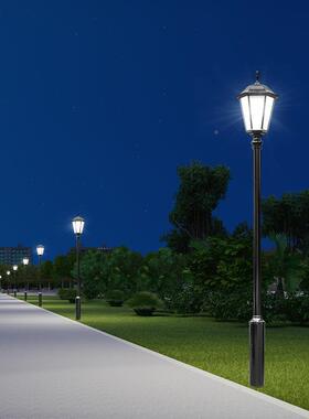 3米庭院灯LE户外户小区太阳能庭院灯D小区观外景79242灯防水路灯