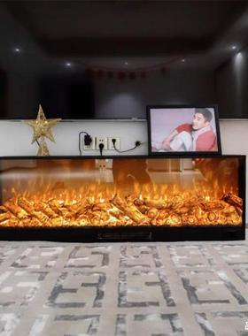 嵌式壁炉式壁firepl入ace仿真火58814焰电壁炉欧式壁炉柜电炉子欧