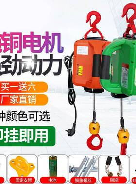 220V家电动葫芦吊携式牵引用葫芦微型小机提升机262家用便悬挂拉