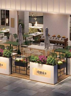 商阳铺外摆置物内嵌花组新AMN款酒箱店民宿绿植箱太能合发光简约