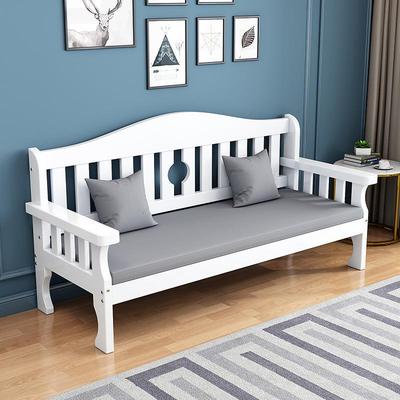 全实木沙发椅客厅阳台冬夏两用木质长椅小户型新中式民宿组合椅子