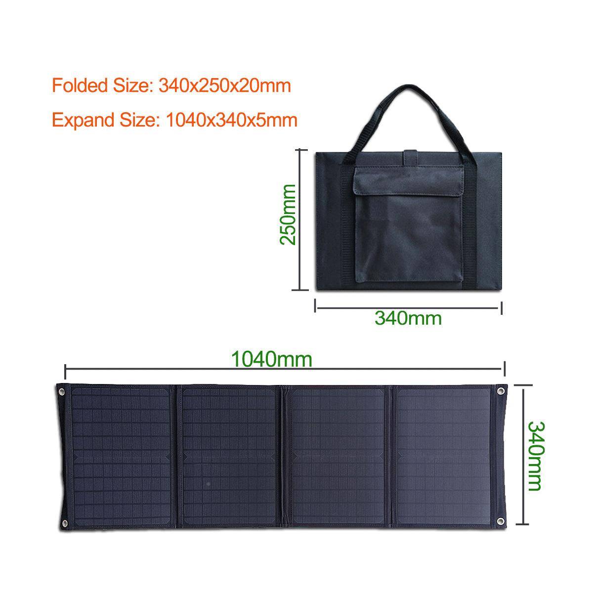 太阳能板40W18V户外车携应急发电站房太能折叠包快充阳光BSN伏便
