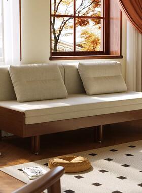 能实木沙14779发床多折叠两用抽款拉床小户型客厅24新功坐卧午睡