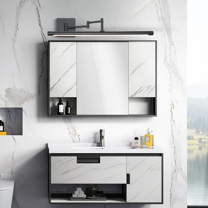 底线偏专用镜前灯led卫左生间右镜柜专用浴室柜可PQL盖86座线盒