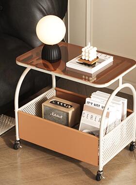 小推玻车14389置物架板可移动璃桌储物架简约小户客厅卧室床头收